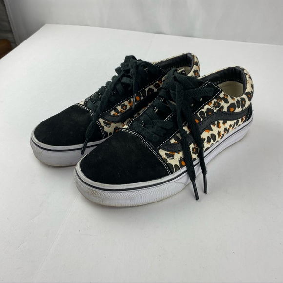 Vans Off the Wall Womens 8.5 Mens 7 Ultra Cush Lace Up Sneakers Leopard Print - Picture 7 of 7